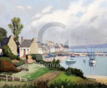 § Georges Charles Robin (1903-2003)oil on canvasDouarnenez, Brittanysigned18 x 21.5in.