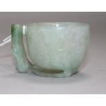 A Chinese jadeite cup