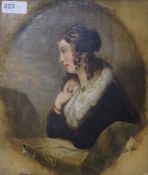 Joseph Turner, oil on canvas, Portrait of Catherine Jeylon monogrammed and dated 1652 to the