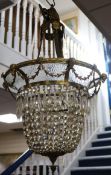 A Regency style bag chandelier height 77cm