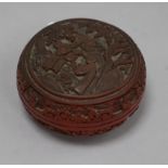 A cinnabar lacquer box