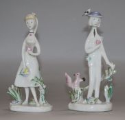 A pair of Rosenthal figures by Peynet height 17cm
