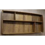 A set of Ercol shelves W.107cm