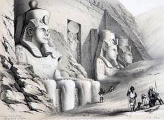John Harrison Allan, 21 lithographs of Egypt and Nubia from A Pictorial Tour...1843 27 x 38cm.