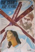 Letjat Zhuravil The Cranes Are Flying1957, Mosfilm, Russian -- linen backed 47x 31in. (119x