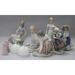 Lladro collector's items: Five Lladro figures and one other