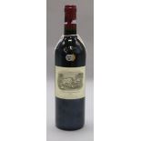 A bottle of Chateau Lafite Rothschild 1999 Pauillac