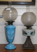 Two oil lamps