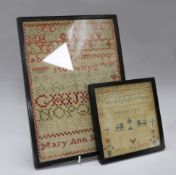 Two Victorian Samplers