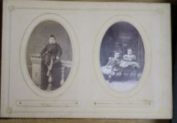 Two Victorian photo albums