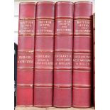 British Hunts and Huntsmen, 4 vols, Biographical Press, three-quarter red morocco with marbled end