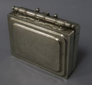 A silver mounted cigar case
