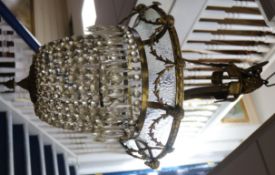 A Regency style bag chandelier height 77cm