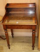 A small Victorian mahogany washstand