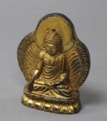 A Chinese gilt bronze figure of a Buddha