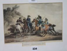 After Atkinson, lithograph, 'Capture of General Paget, 1812' and After J. Gould and H.C. Richter,