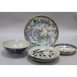 A group of Chinese and Japanese bowls and dishes