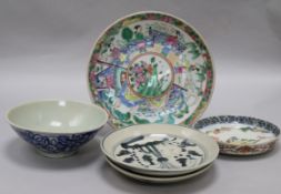 A group of Chinese and Japanese bowls and dishes