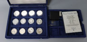 A cased collection of Royal Canadian Mint silver and alloy coins