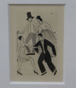 Eric Gill, copper plate engraving, Clothes; For Dignity and Adornment, from The Cleverdon Edition