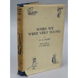 Milne, Alan Alexander - When We Were Very Young, 6th edition 8 vo, original cloth, with dj,