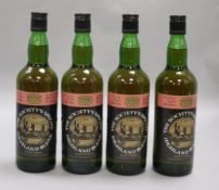 Four bottles of The Wine Society's Special Highland Blend Whisky