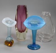 An Ernest Gordon vase for AFDRS and three other items