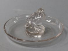 A signed R. Lalique pin tray