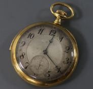 An early 20th century 18ct gold minute repeating dress pocket watch, retailed by Touchon & Co,