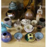 A collection of mixed Studio pottery