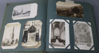 Four albums of Edwardian and George V postcards