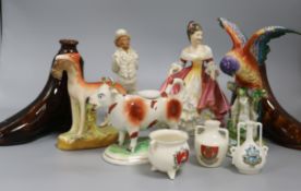 A quantity of Staffordshire and Worcester etc