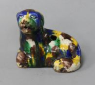 A Chinese multi-colour glazed porcelain 'dog' water dropper