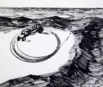 Sir Sidney Robert Nolan (1917-1992)black ink on coated paperCircling Round - Gathering Speed,