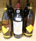 Four bottles of assorted magnums of wine including two bottles of Chateau Camensac, 1985, one bottle