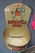 A wall mounting "Growing up on Bournville Cocoa" advertising bowl