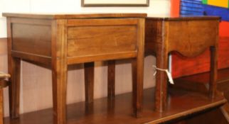 Two early 19th century mahogany chests (formerly commodes) W.48cm