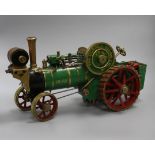A Burrell live steam scale model agricultural traction engine, 'Prince', finished in red and