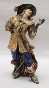 An Italian Pattarino figure of a musketeer height 38cm