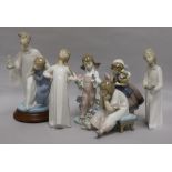 Six Lladro figures of children