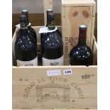 Two magnums of Chateau La Tour Carnet, Haut Medoc, 1985, three magnums of Puisseguin-St Emilion,