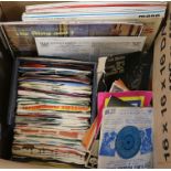 A collection of 78 and 45 RPM records