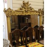 A Victorian gilt overmantel mirror W. approx. 145cm