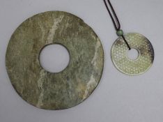 Two Chinese bi discs