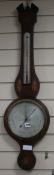 G & C Dixley of 78 Bond Street, London. Early 19th century banjo barometer and thermometer W.27cm