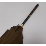 A gold-mounted and tortoiseshell handled umbrella L.92cm
