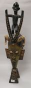 A Tribal face mask height 72cm