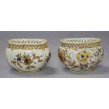 Two Zsolnay 19th century pots
