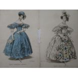 A collection of Victorian greeting cards, fashion cut outs etc