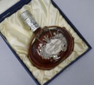 A bottle of Whyte and Mackay deluxe whisky